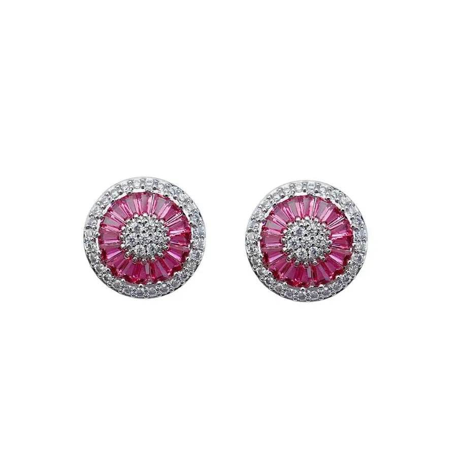 
                      
                        Zilverkleurige Coco oorknoppen met witte en roze zirkonia's - Victoria Valenza
                      
                    