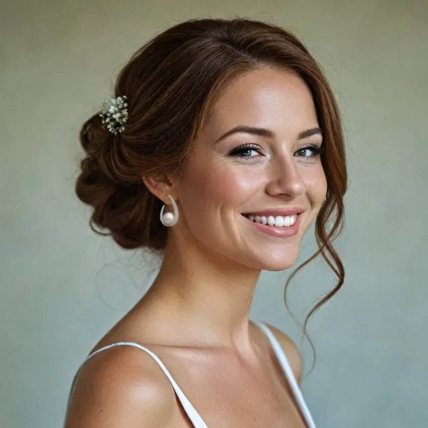 Zilverkleurige pavé oorbellen met parels en zirkonia's - Victoria Valenza