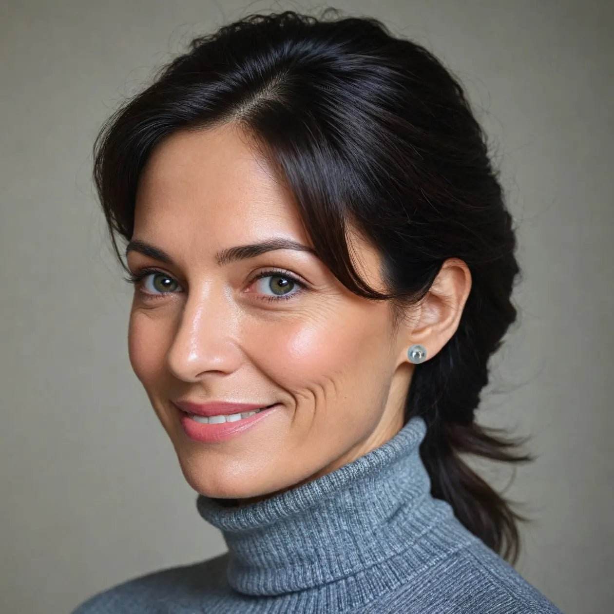 Zilveren oorknoppen met grijze parels - Victoria Valenza