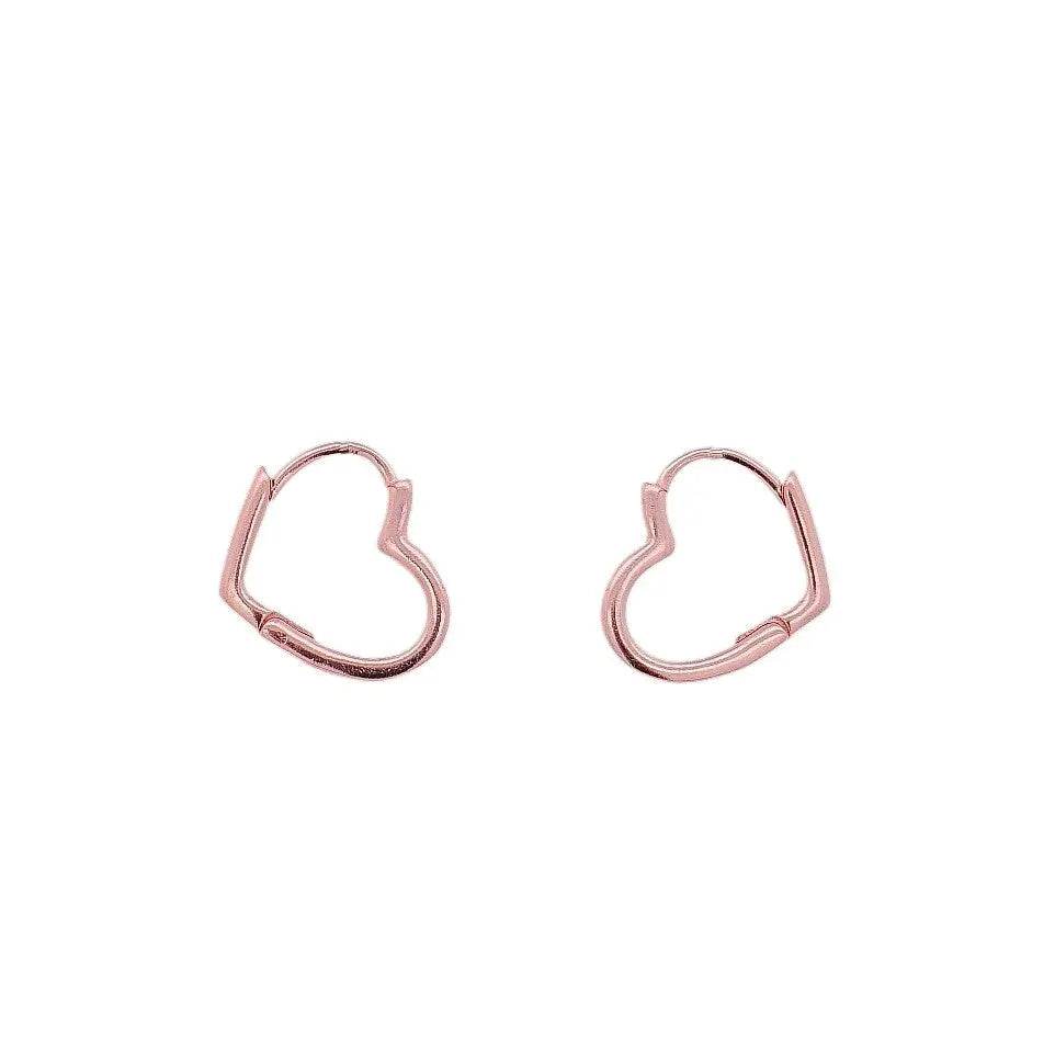 
                      
                        Roségoud vergulde zilveren hart oorbellen - Victoria Valenza
                      
                    