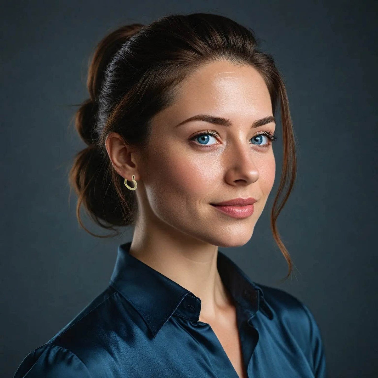 Vergulde zilveren hart oorbellen - Victoria Valenza
