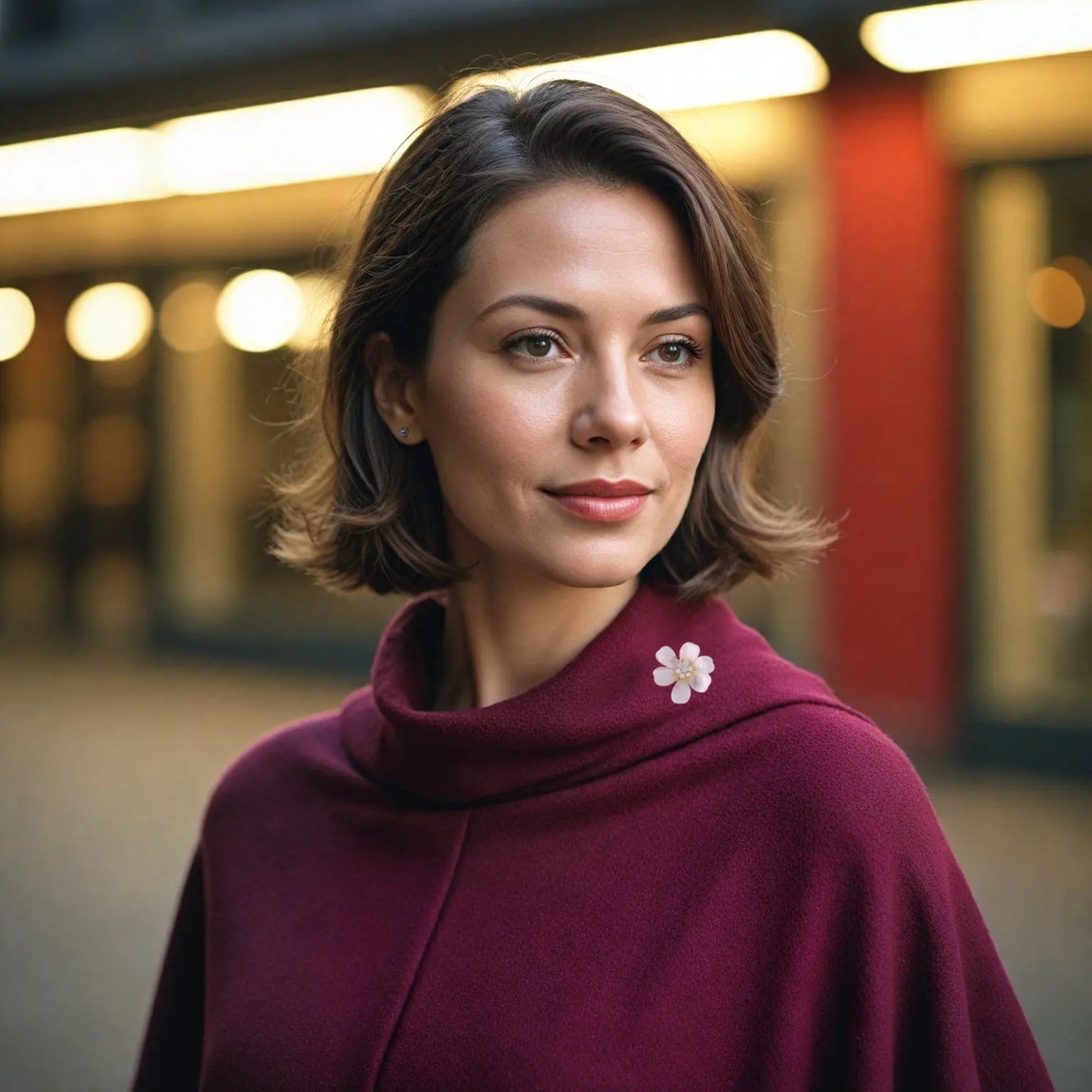 Goudkleurige jasmijnbloem broche met parelmoer en zirkonia stenen  Victoria Valenza