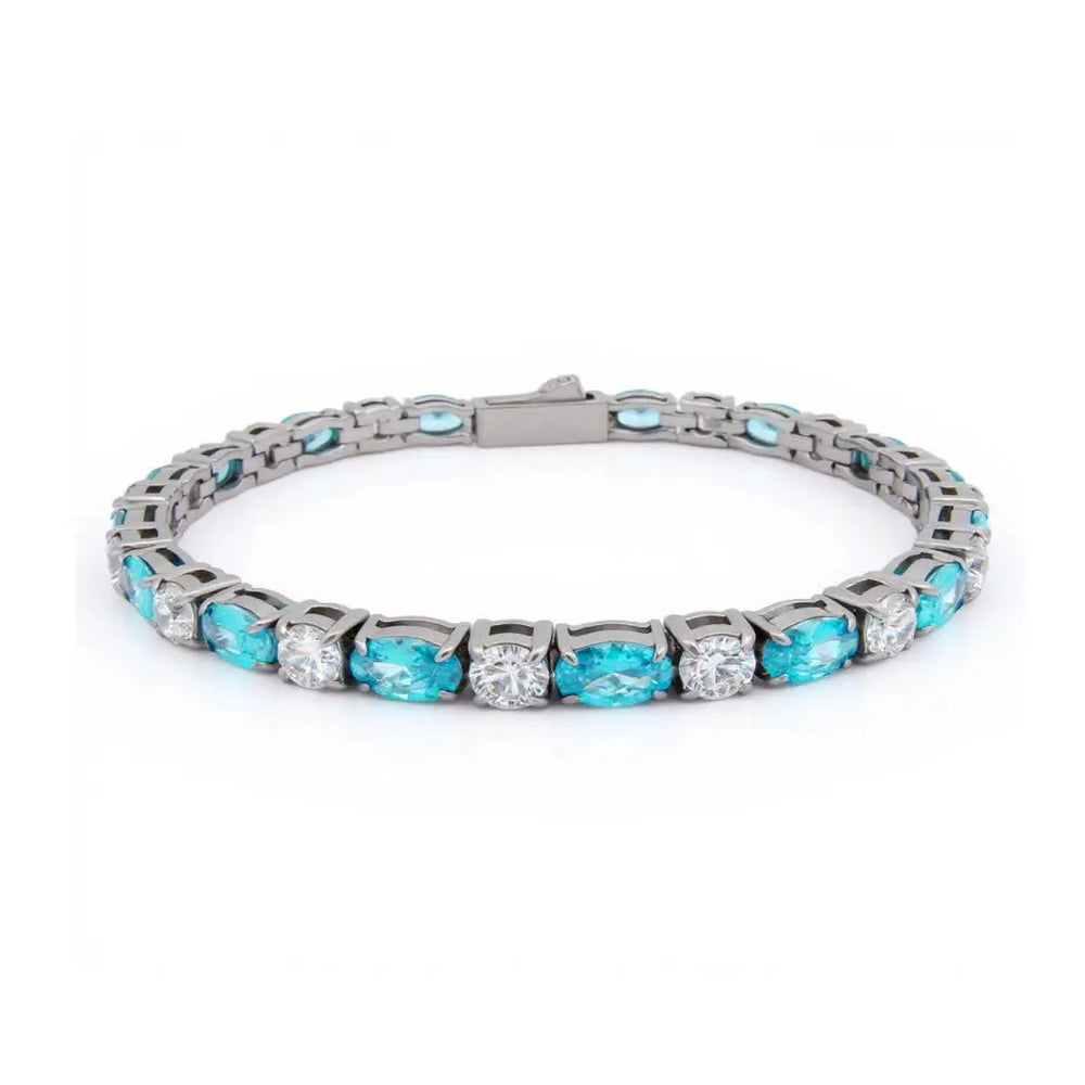 
                      
                        RVS armband met paars-grijze en witte zirkonia stenen (kopie)  Victoria Valenza
                      
                    