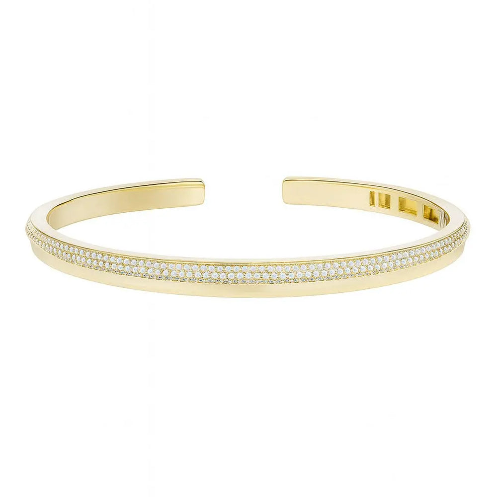 
                      
                        Goudkleurige armband met pavé zirkonia stenen  Victoria Valenza
                      
                    