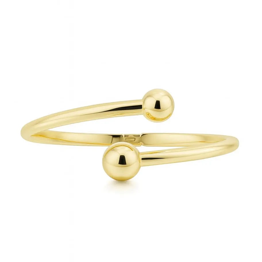 Goudkleurige slagarmband met bolletjes  Victoria Valenza