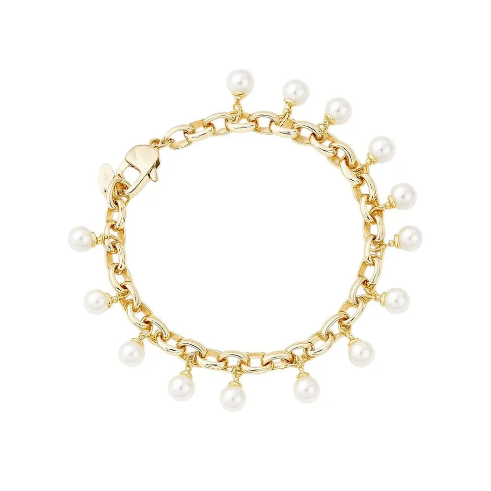 
                      
                        Goudkleurige armband met parels  Victoria Valenza
                      
                    