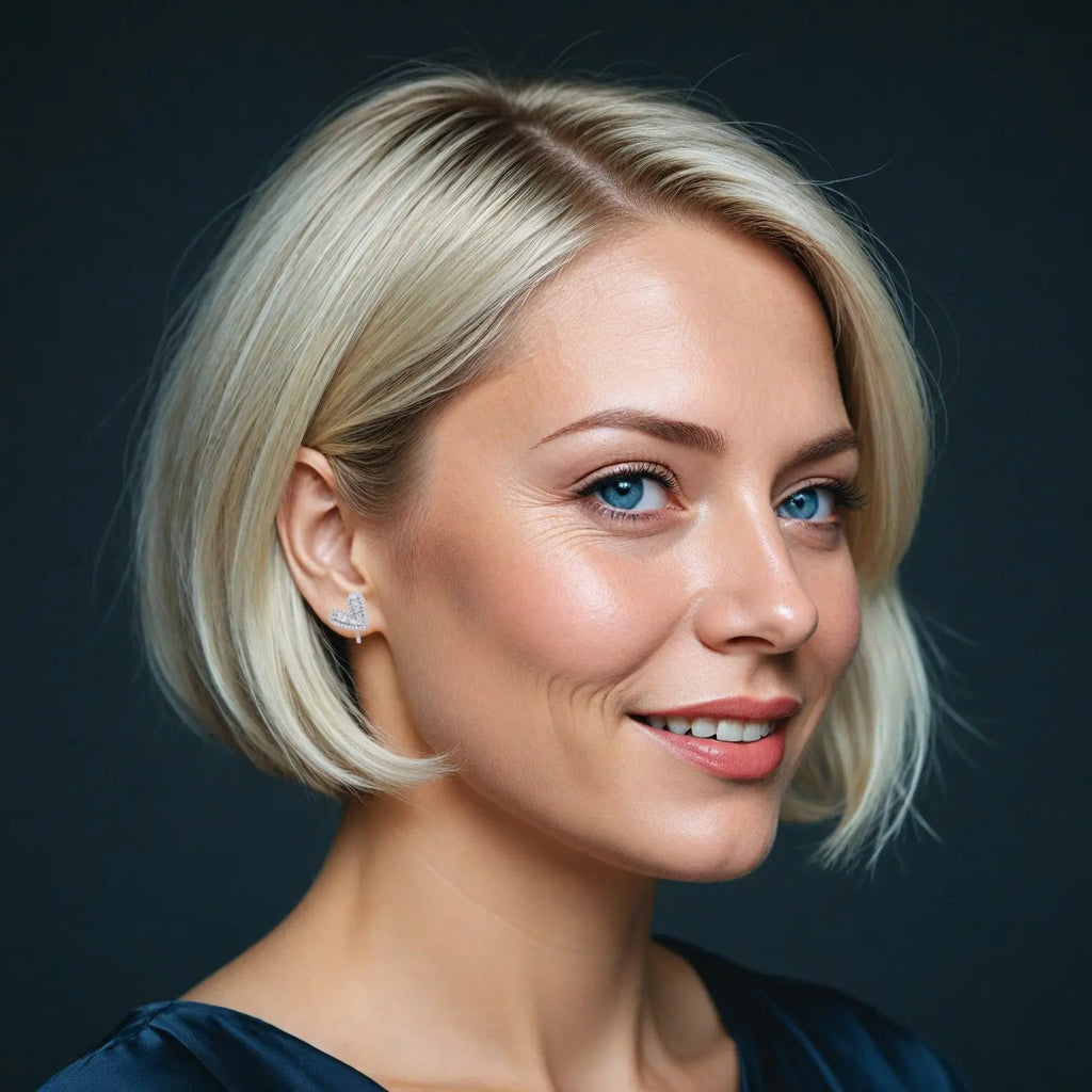 Zilverkleurige hart clip oorbellen met zirkonia stenen  Victoria Valenza