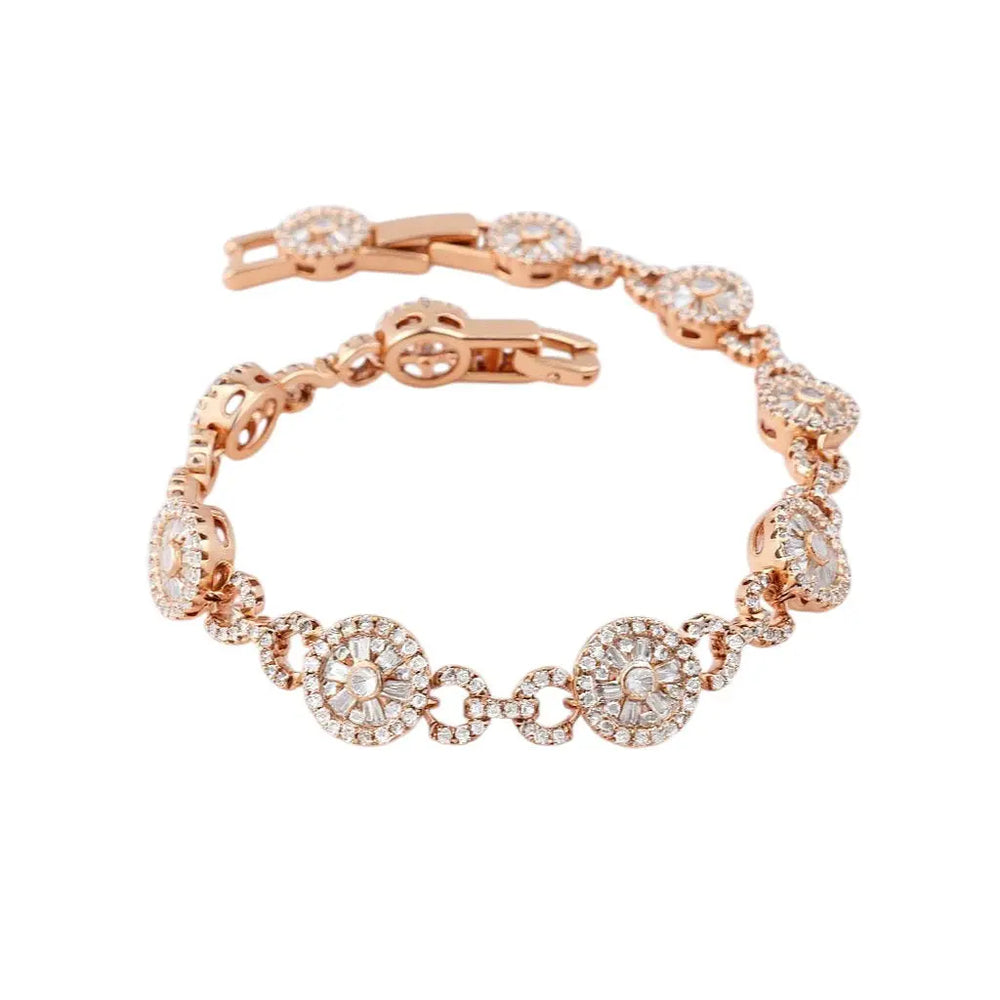 
                      
                        Roségoudkleurige armband met zirkonia stenen  Victoria Valenza
                      
                    