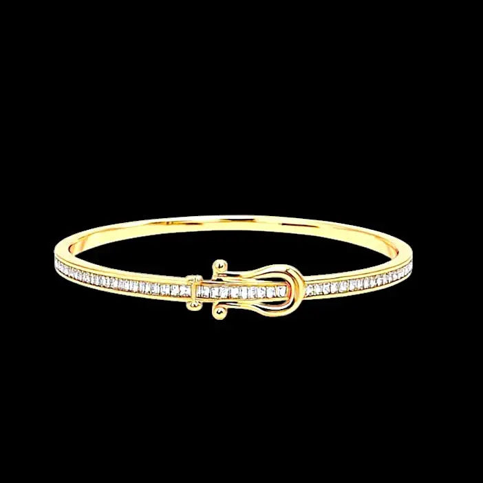Goudkleurige fantasie armband met baquette zirkonia stenen  Victoria Valenza