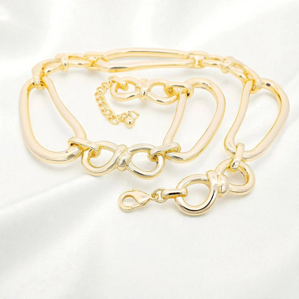 
                      
                        Goudkleurige open design collier  Victoria Valenza
                      
                    