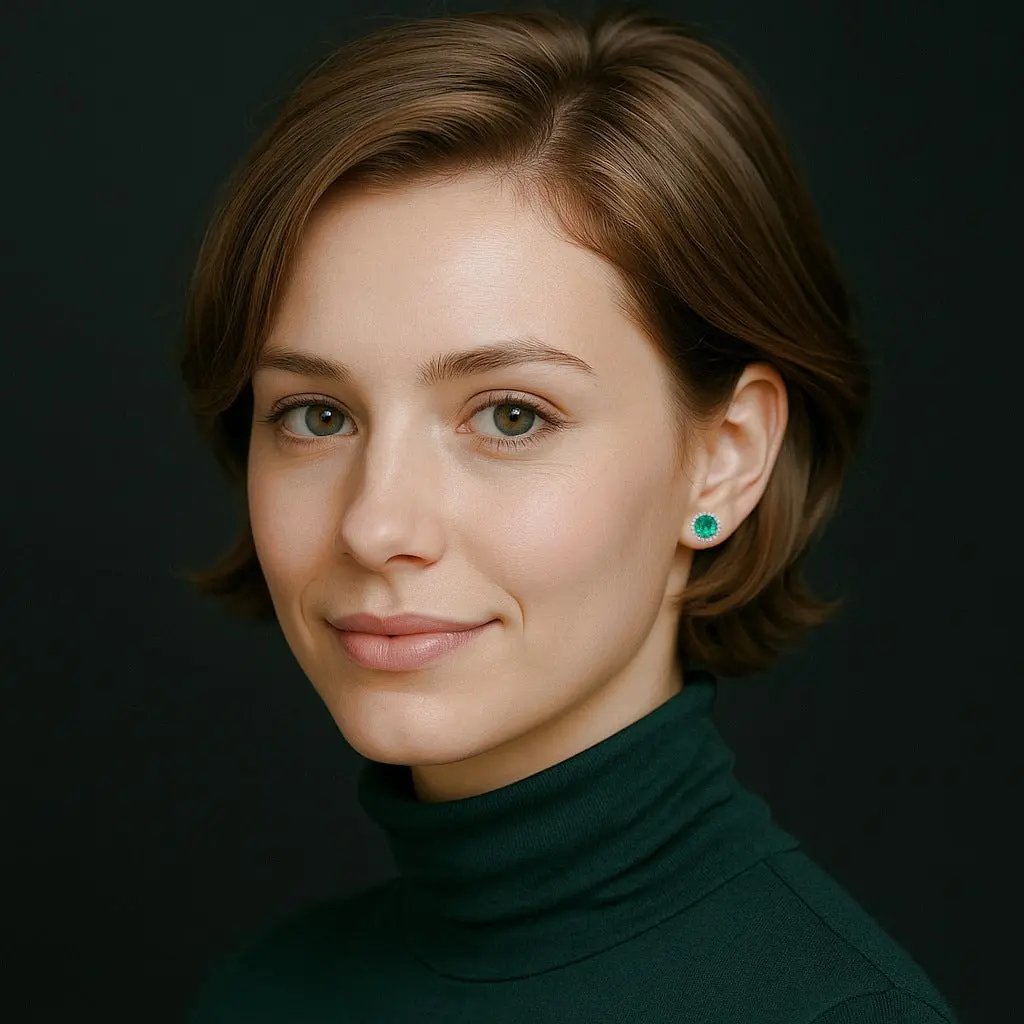 Zilverkleurige ronde turquoise entourage oorbellen met zirkonia stenen  Victoria Valenza