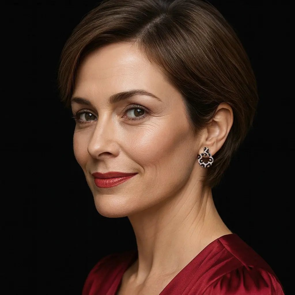 Verguld zilver cat oorbellen met zwarte zirkonia stenen  Victoria Valenza