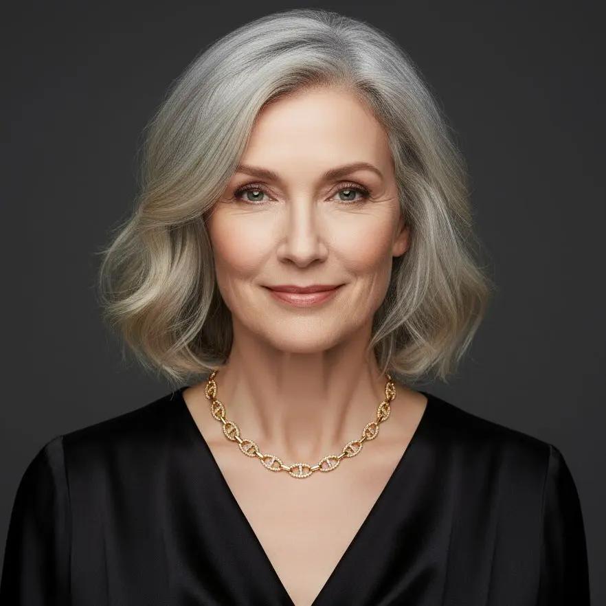 Verguld zilver fantasie open schakel collier met zirkonia stenen  Victoria Valenza