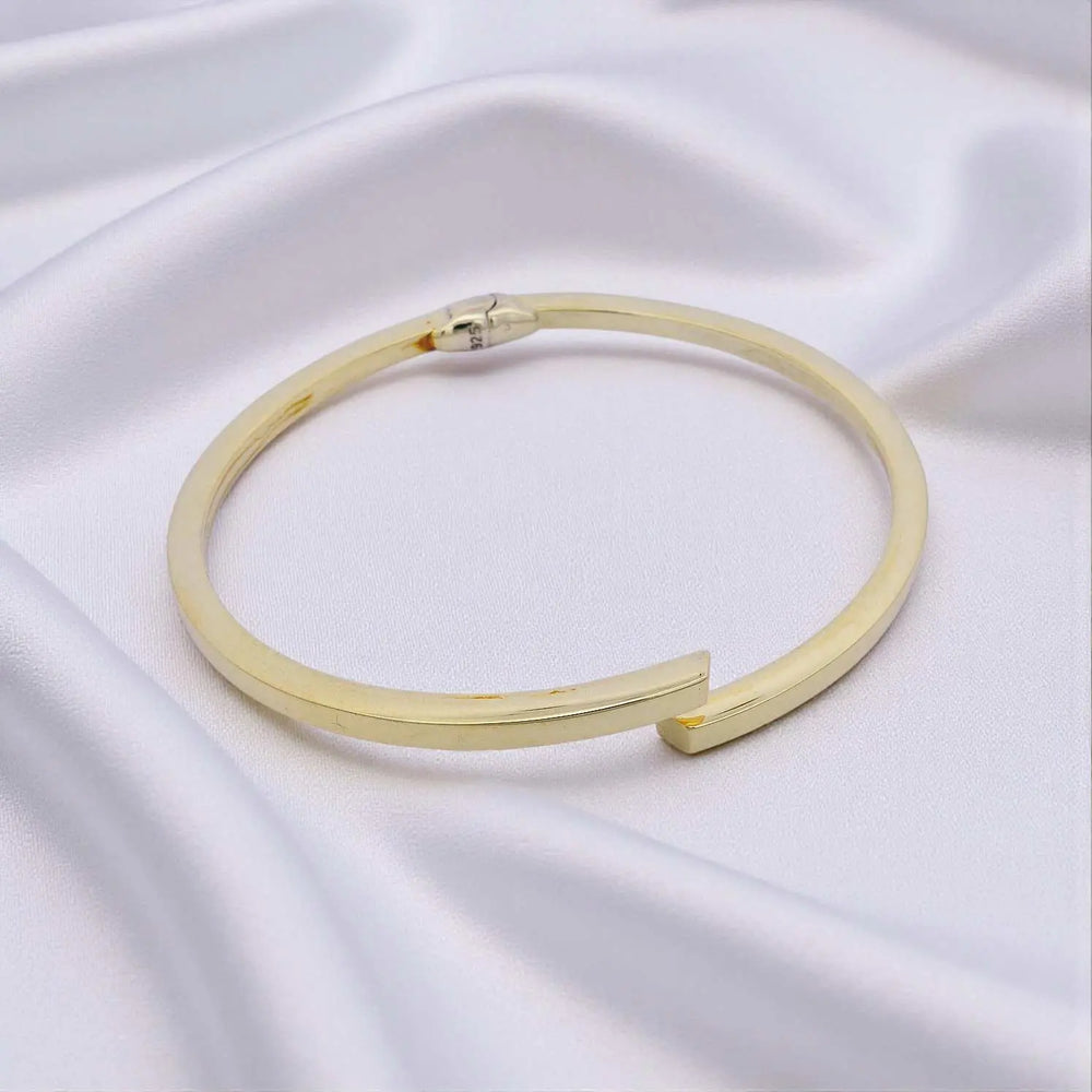 
                      
                        Verguld zilver klemarmband met scharnier  Victoria Valenza
                      
                    