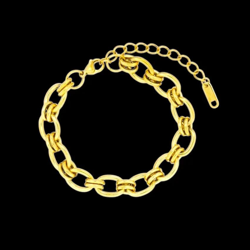 Goudkleurige RVS fantasie armband