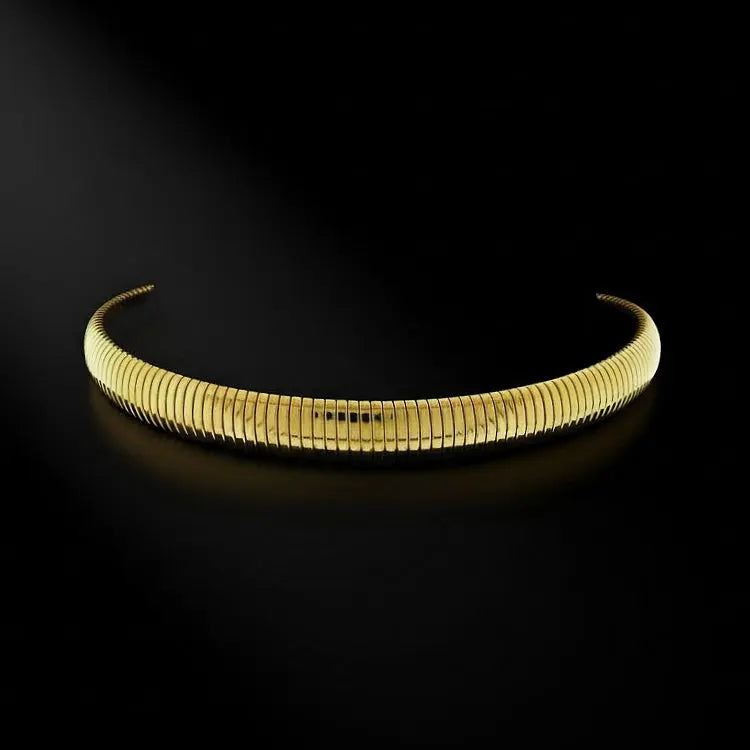 Goudkleurige collier/choker | Victoria Valenza