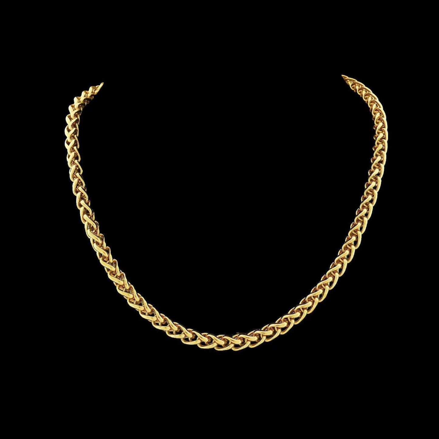 Goudkleurig RVS vossenstaart collier