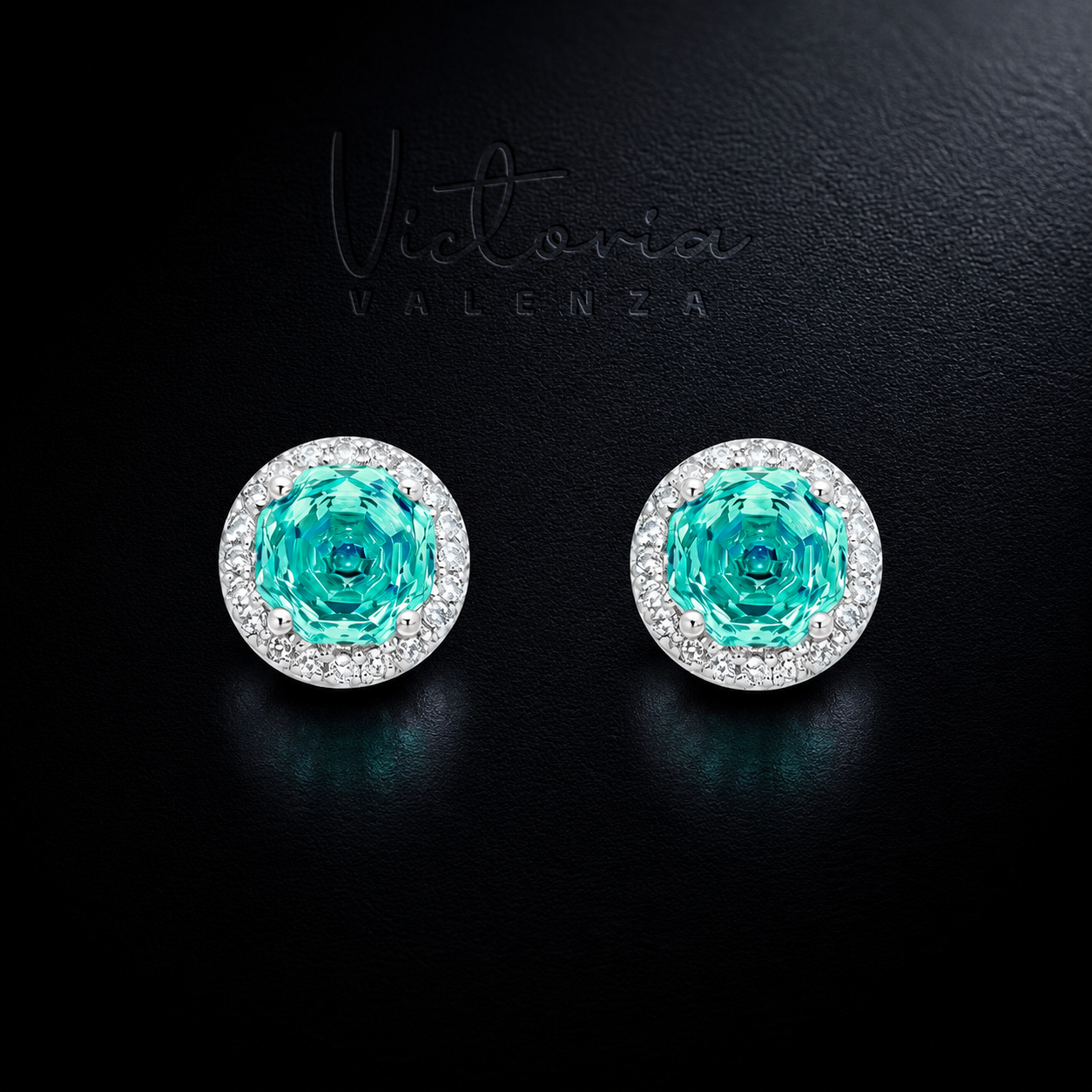 925 Sterling Zilveren Entourage Oorbellen met Topaaskleurige Zirkonia Stenen | Victoria Valenza