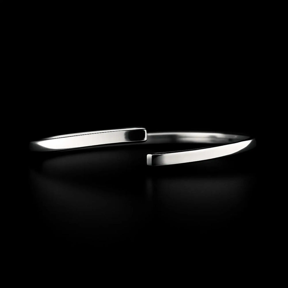 Zilveren klemarmband met scharnier  Victoria Valenza