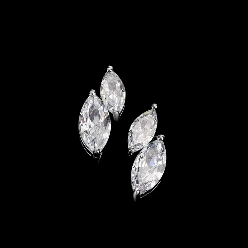 925 Sterling Zilveren Oorbellen met Zirkonia Stenen | Victoria Valenza